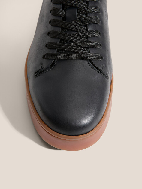 Мужские кеды MAISON DAVID, Артикул TM3079F-3, антрацитовый | 4849279. Ракурс 3