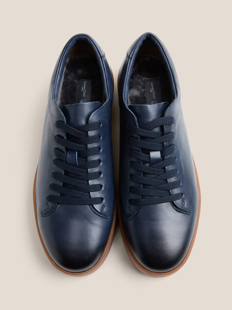 Мужские кеды MAISON DAVID, Артикул TM3079F-3, темно-синий | 4849311. Ракурс 4