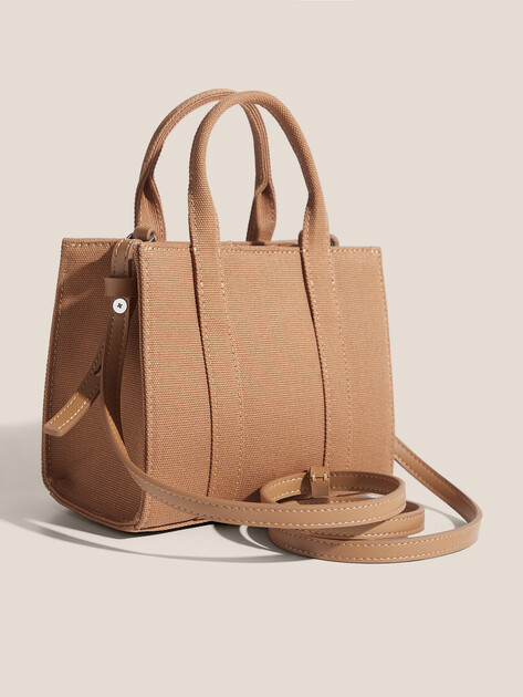 Женская сумка  KARL LAGERFELD k/rsg square mini e/w tote, Артикул A3W50118, светло-коричневый | 4849626. Ракурс 3