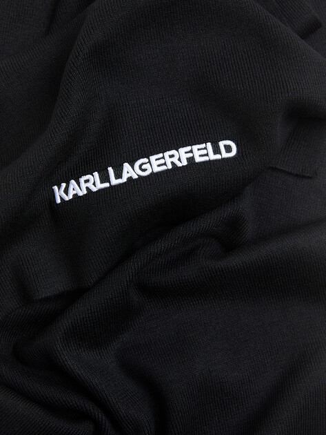 Женский шарф 180х35 см KARL LAGERFELD k/essential scarf, Артикул A3W33144, черный | 4849961. Ракурс 2