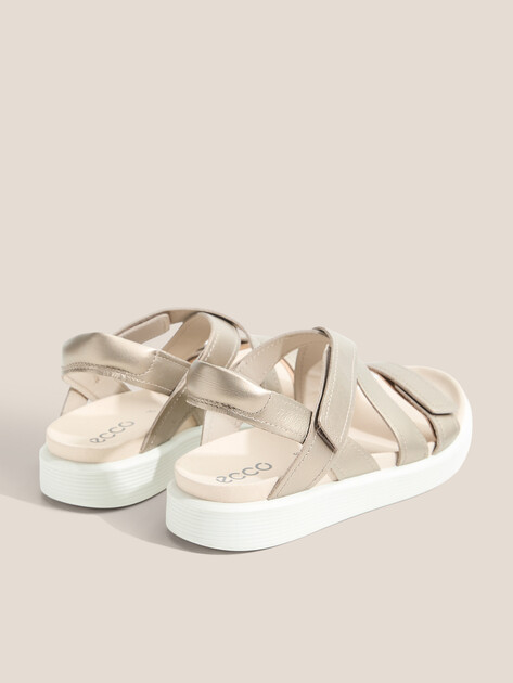 Женские сандалии ECCO Soft Sandal W, Артикул 238813, серебристо-золотой | 4852184. Ракурс 5
