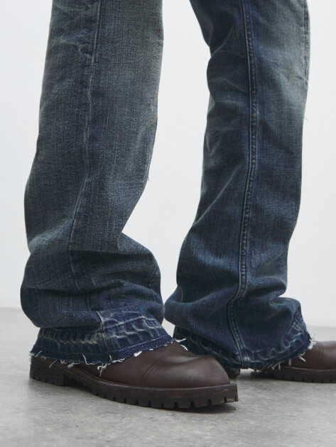 Мужские джинсы MM6 MAISON MARGIELA, Артикул SH2LA0020, серо-синий | 4853140. Ракурс 3