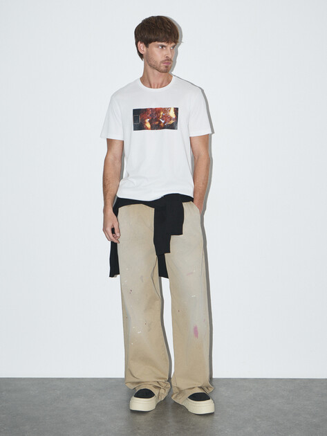 Мужские брюки MM6 MAISON MARGIELA PANTS, Артикул SH2KA0030, песочно-бежевый | 4853203. Ракурс 2