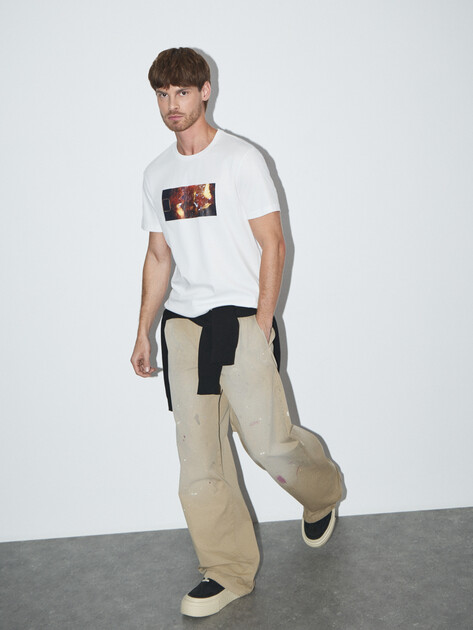 Мужские брюки MM6 MAISON MARGIELA PANTS, Артикул SH2KA0030, песочно-бежевый | 4853203. Ракурс 5