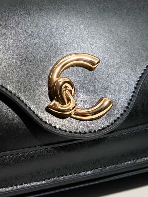 Женская сумка  COCCINELLE HANDBAG CALF SMOOTH LEATHER, Артикул E1 SSK 12 03 01, черный | 4854341. Ракурс 2