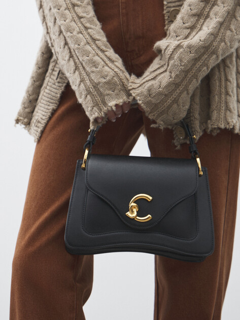 Женская сумка  COCCINELLE HANDBAG CALF SMOOTH LEATHER, Артикул E1 SSK 18 02 01, черный | 4854350. Ракурс 5