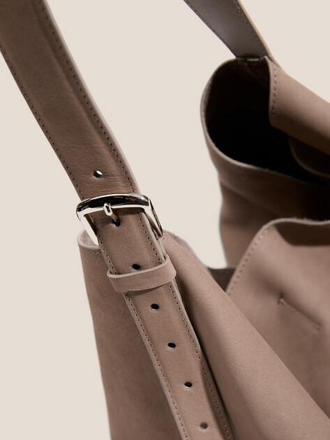 Женский шоппер MAISON DAVID, Артикул ESTHER, серо-бежевый | 4856190. Ракурс 2