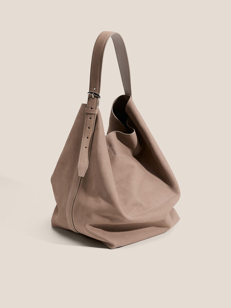 Женский шоппер MAISON DAVID, Артикул ESTHER, серо-бежевый | 4856190. Ракурс 3