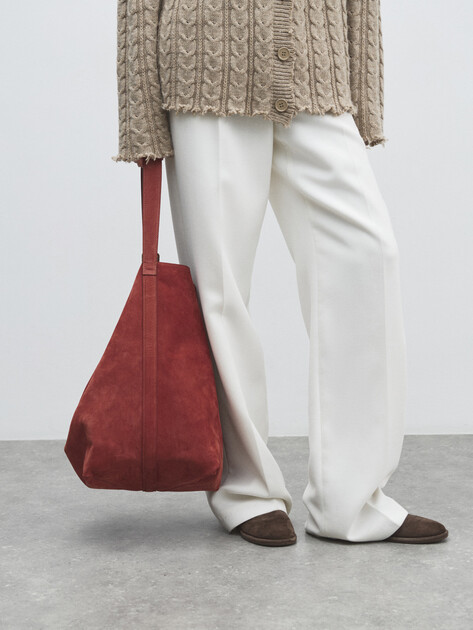 Женский шоппер MAISON DAVID, Артикул ESTHER, кирпичный | 4856196. Ракурс 5