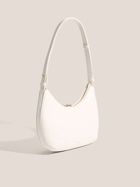 Женская сумка  FURLA, Артикул FURLA GOCCIA S SHOULDER BAG, светло-бежевый | 4856620. Ракурс 3