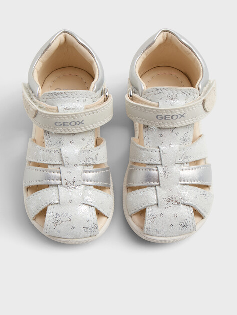 Детские сандалии GEOX B SANDAL MACCHIA GIR, Артикул B254WB, светло-серый | 4857569. Ракурс 4
