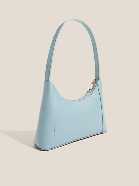 Женская сумка  FURLA, Артикул FURLA DIAMANTE MINI SHOULDER BAG, голубой | 4857747. Ракурс 3