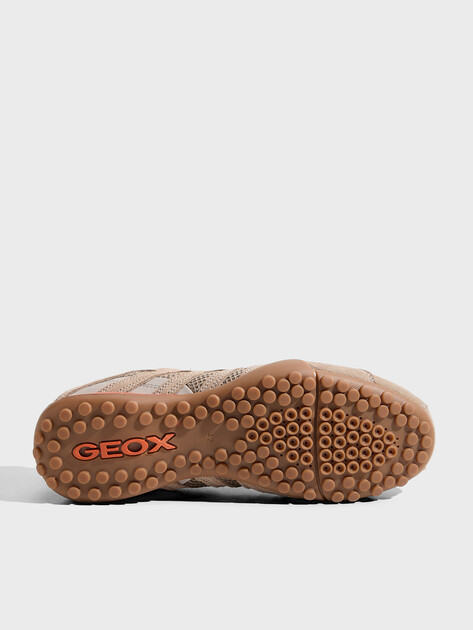 Мужские кеды GEOX U SNAKE ORIGINAL, Артикул U55MNA, зеленовато-бежевый | 4858304. Ракурс 6