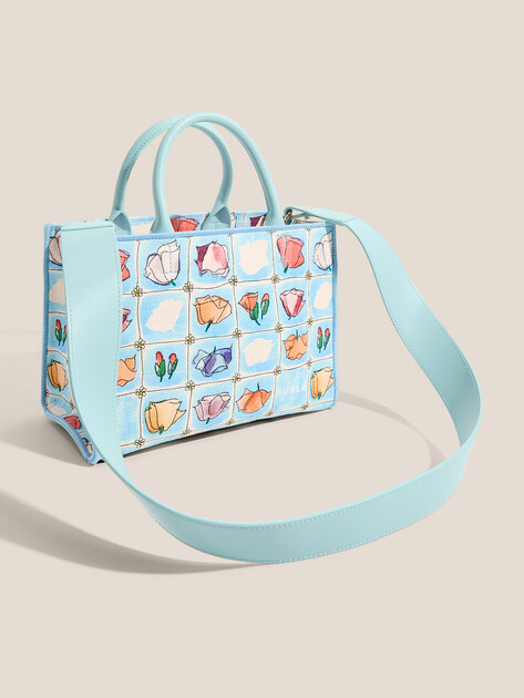 Женский тоут FURLA, Артикул FURLA OPPORTUNITY S TOTE, голубой | 4858842. Ракурс 3