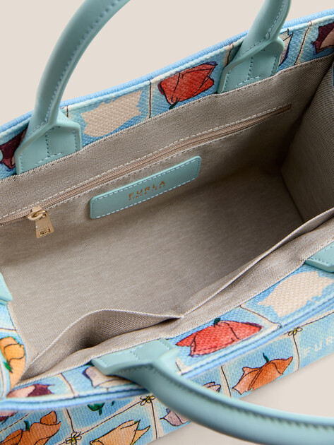Женский тоут FURLA, Артикул FURLA OPPORTUNITY S TOTE, голубой | 4858842. Ракурс 4
