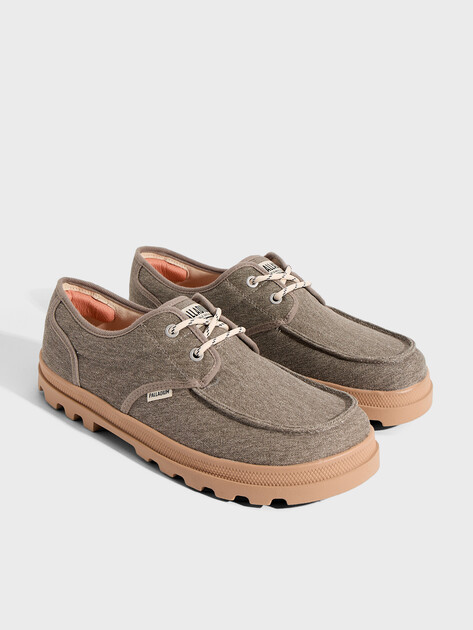 Мужские дерби PALLADIUM DUNELITE MOC CUSH, Артикул 04660, серо-зеленый | 4861584. Ракурс 2