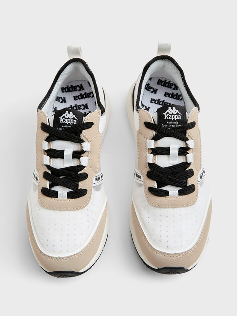 Детские кроссовки KAPPA AUTHENTIC JR SMR G, Артикул 125647, белый | 4864557. Ракурс 4