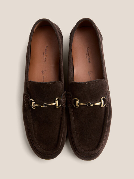 Женские лоферы MAISON DAVID, Артикул TM3707D-2, темно-коричневый | 4865975. Ракурс 4
