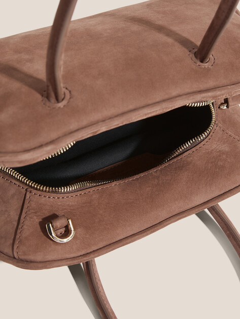 Женский тоут MAISON DAVID, Артикул JEANNE MINI, бежево-коричневый | 4866913. Ракурс 4