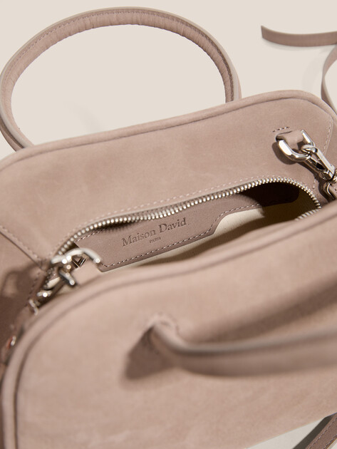 Женский тоут MAISON DAVID, Артикул JEANNE MINI, серо-бежевый | 4866927. Ракурс 4