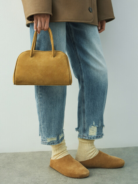 Женский тоут MAISON DAVID, Артикул JEANNE MINI, зеленовато-бежевый | 4866937. Ракурс 5