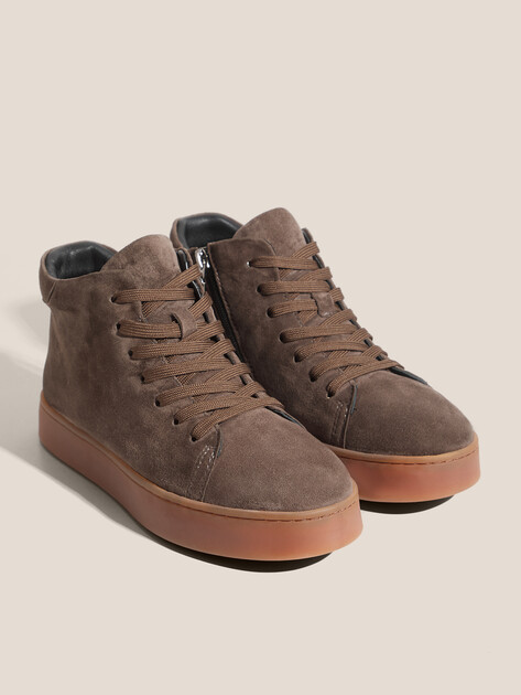 Женские высокие кеды MAISON DAVID, Артикул TMH3069F-5, зелено-коричневый | 4867401. Ракурс 2