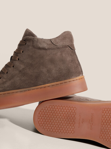 Женские высокие кеды MAISON DAVID, Артикул TMH3069F-5, зелено-коричневый | 4867401. Ракурс 3