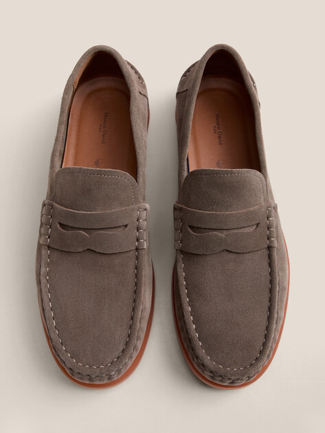 Мужские Лоферы Maison david TM3648F-2 коричневато-серый