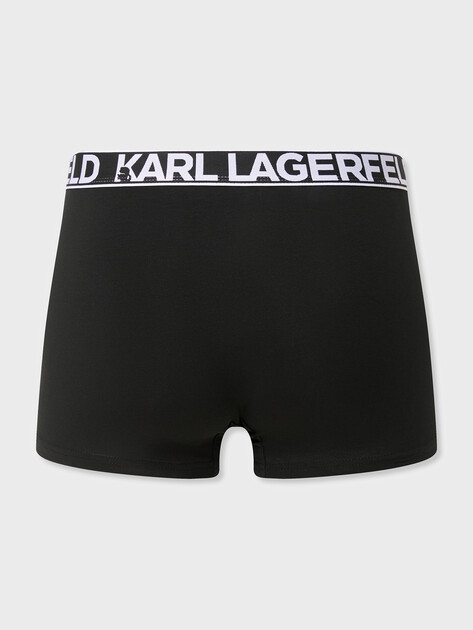 Нижнее белье набор трусов KARL LAGERFELD bold elastic trunk (3p), Артикул A3M47010, черный | 4868914. Ракурс 2