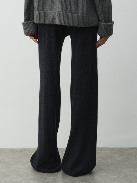 Женские широкие брюки  MAISON DAVID, Артикул ML-KN125001, темно-серый | 4871889. Ракурс 4