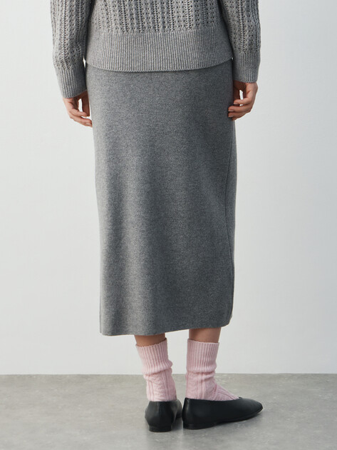 Юбка миди MAISON DAVID, Артикул ML-KN125002, серый | 4871946. Ракурс 4 Юбка миди MAISON DAVID, Артикул ML-KN125002, серый | 4871946. Ракурс 4