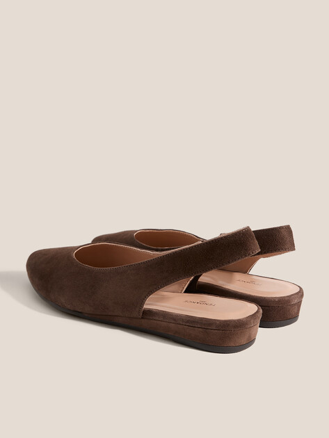 Балетки с открытой пяткой (слинг-бэк) TENDANCE, Артикул GL313-01, темно-коричневый | 4872918. Ракурс 5