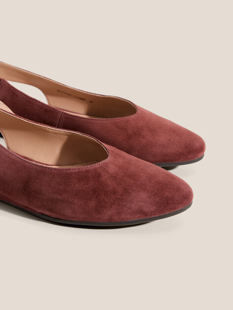 Балетки с открытой пяткой (слинг-бэк) TENDANCE, Артикул GL313-01, бордовый | 4872925. Ракурс 3