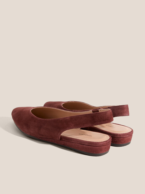 Балетки с открытой пяткой (слинг-бэк) TENDANCE, Артикул GL313-01, бордовый | 4872925. Ракурс 5