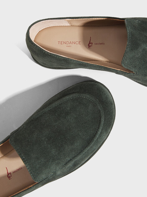 Женские слиперы TENDANCE, Артикул YS-58117A-1, темно-зеленый | 4873790. Ракурс 3