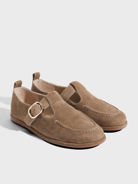 Женские слиперы TENDANCE, Артикул YS-58117A-2, серо-коричневый | 4873923. Ракурс 2