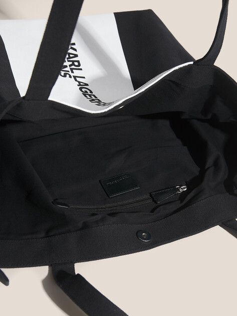 Женский шоппер KARL LAGERFELD JEANS klj color block ns shopper, Артикул A3W50067, черный | 4875231. Ракурс 4