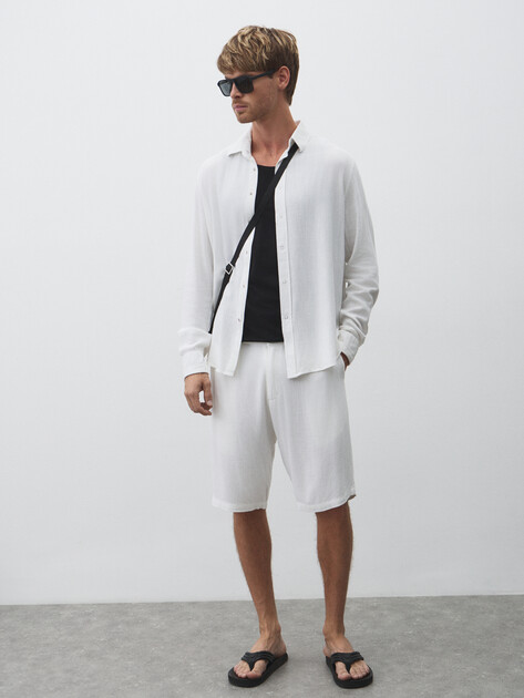 Мужская рубашка MAISON DAVID, Артикул 2120-N-SMP, белый | 4875359. Ракурс 2