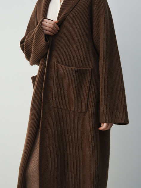 Женский кардиган MAISON DAVID, Артикул ML-KN136005, темно-коричневый | 4880963. Ракурс 3 Женский кардиган MAISON DAVID, Артикул ML-KN136005, темно-коричневый | 4880963. Ракурс 3