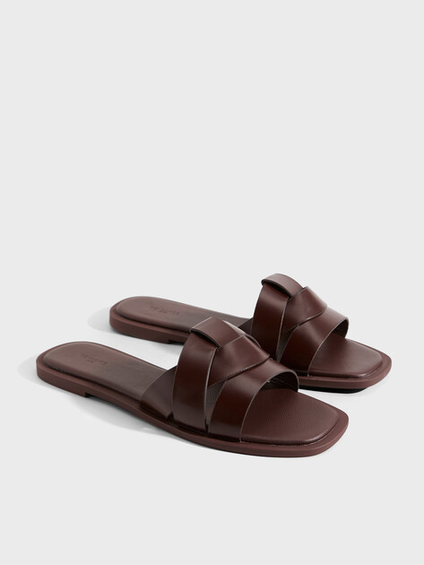 Женские шлепанцы TENDANCE, Артикул JYC263-7, каштановый | 4883896. Ракурс 2