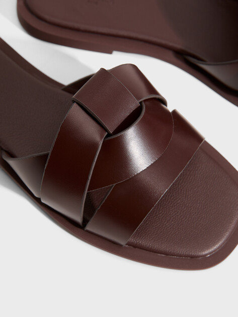 Женские шлепанцы TENDANCE, Артикул JYC263-7, каштановый | 4883896. Ракурс 3