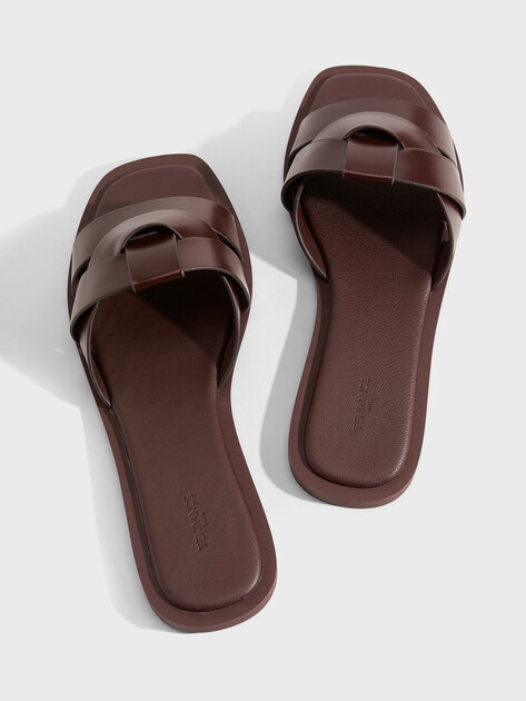 Женские шлепанцы TENDANCE, Артикул JYC263-7, каштановый | 4883896. Ракурс 5