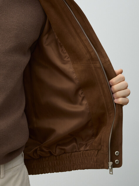 Мужская куртка MAISON DAVID, Артикул HJ-93344, коричневый | 4884066. Ракурс 6