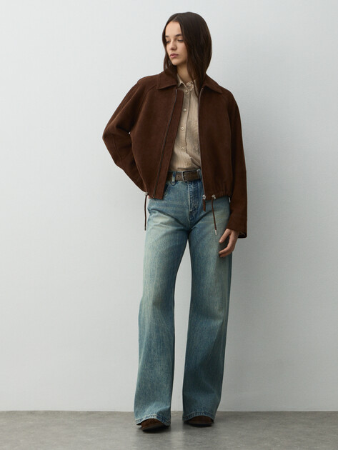 Женская куртка MAISON DAVID, Артикул HJ-92759, темно-коричневый | 4884121. Ракурс 2