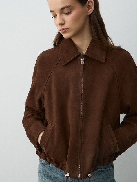 Женская куртка MAISON DAVID, Артикул HJ-92759, темно-коричневый | 4884121. Ракурс 3