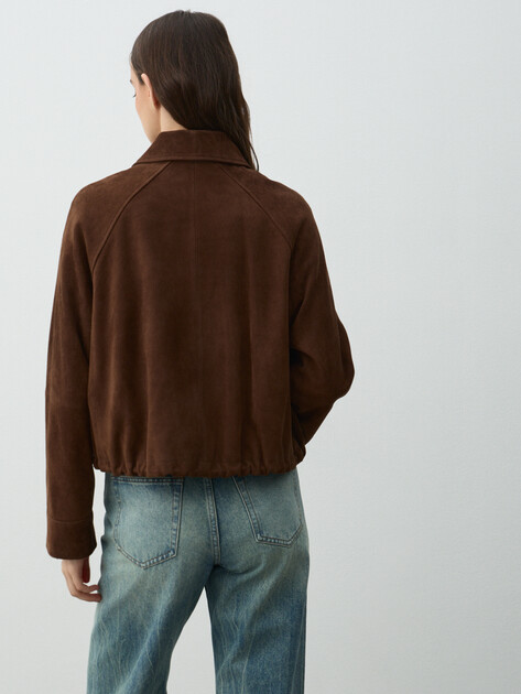 Женская куртка MAISON DAVID, Артикул HJ-92759, темно-коричневый | 4884121. Ракурс 4