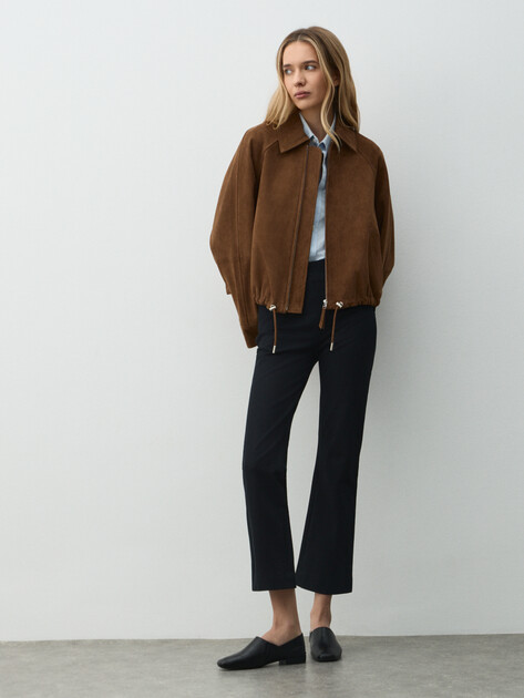 Женская куртка MAISON DAVID, Артикул HJ-92759, коричневый | 4884125. Ракурс 2