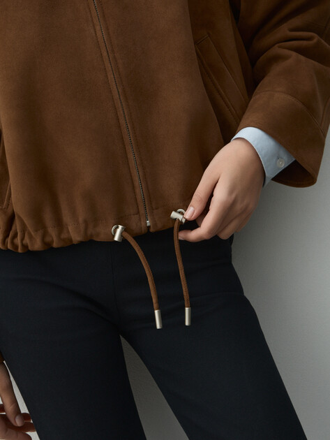 Женская куртка MAISON DAVID, Артикул HJ-92759, коричневый | 4884125. Ракурс 3