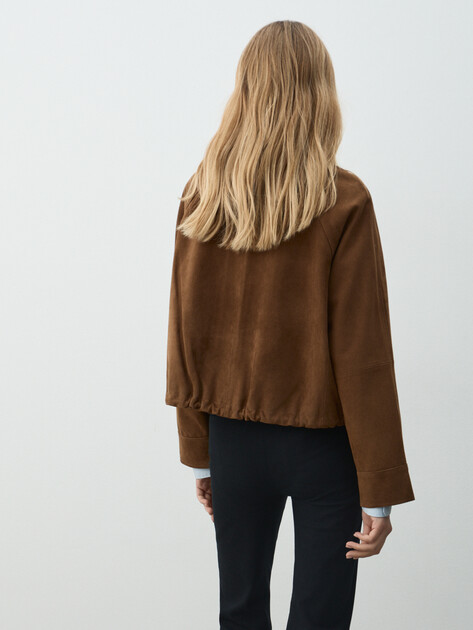 Женская куртка MAISON DAVID, Артикул HJ-92759, коричневый | 4884125. Ракурс 4