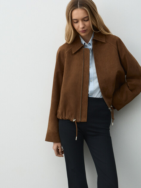 Женская куртка MAISON DAVID, Артикул HJ-92759, коричневый | 4884125. Ракурс 5